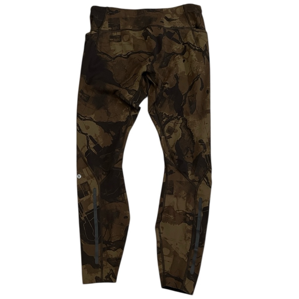 Lululemon Tight Stuff Pants Full-On Luxtreme MMIC Camo Map RARE Mens XL Leggings